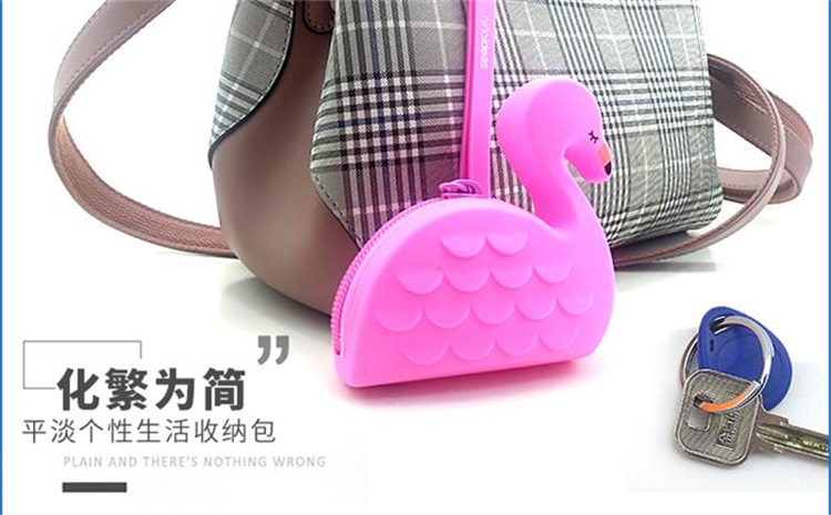 火烈鳥硅膠零錢包 火烈鳥硅膠零錢包